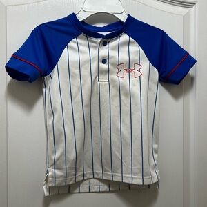 Under Armour Blue and White Button Down Shirt